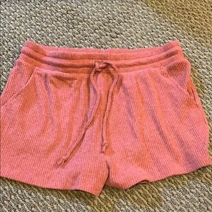 Pink soft shorts